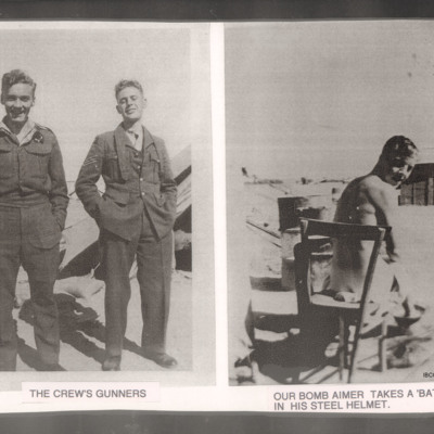 The Crew&#039;s Gunners and Bomb Aimer bathing
